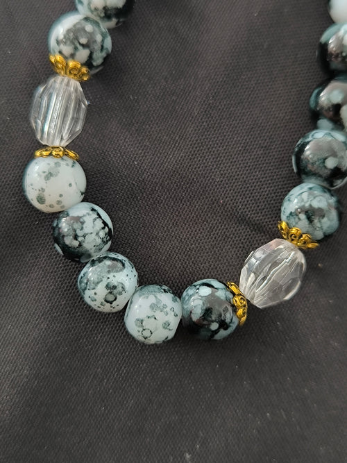 Bracelet artisanal en perles de verre et acrylique – Fabrication française