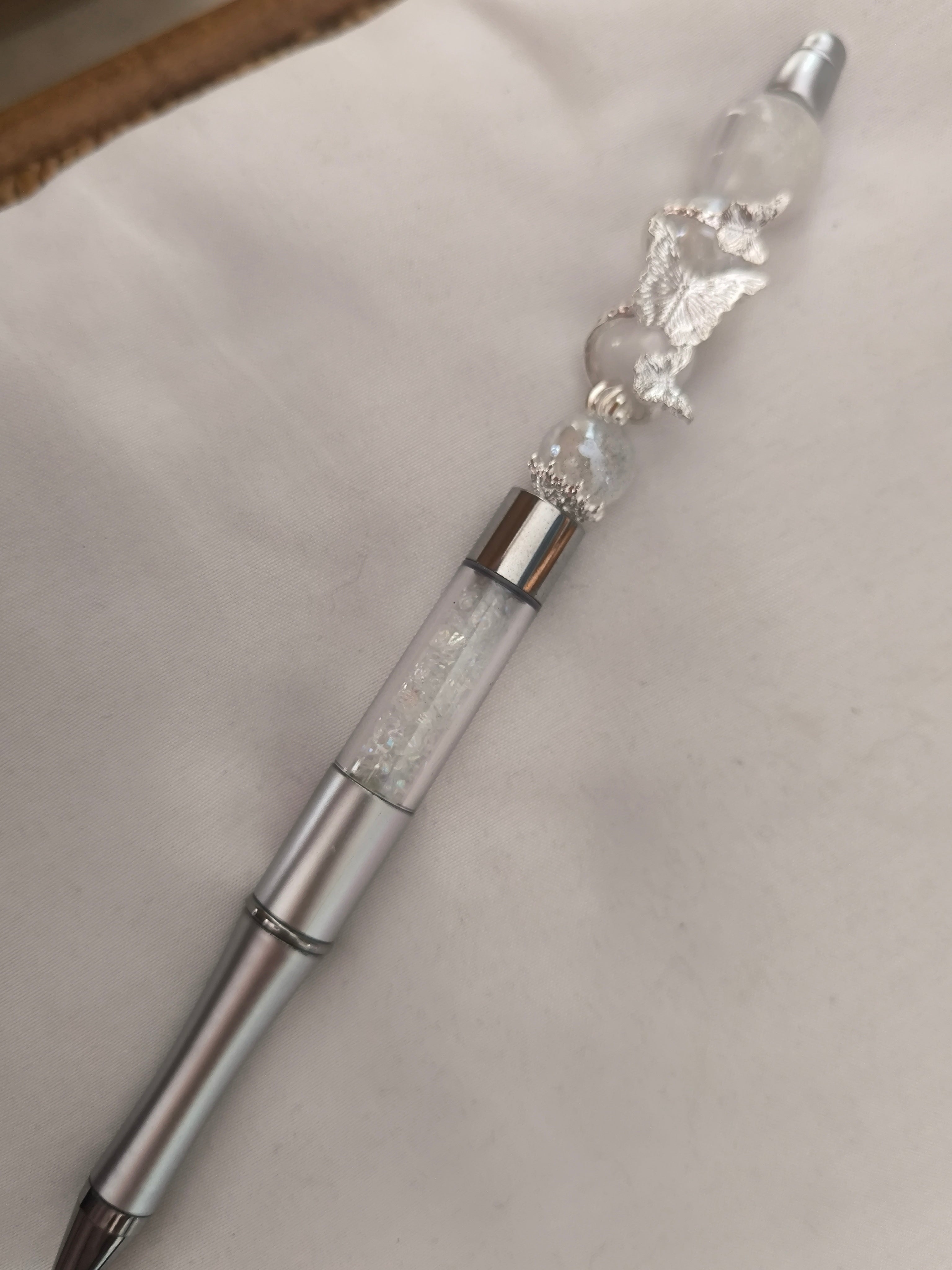 Stylo Fait Main - Perles Acrylique & Acier