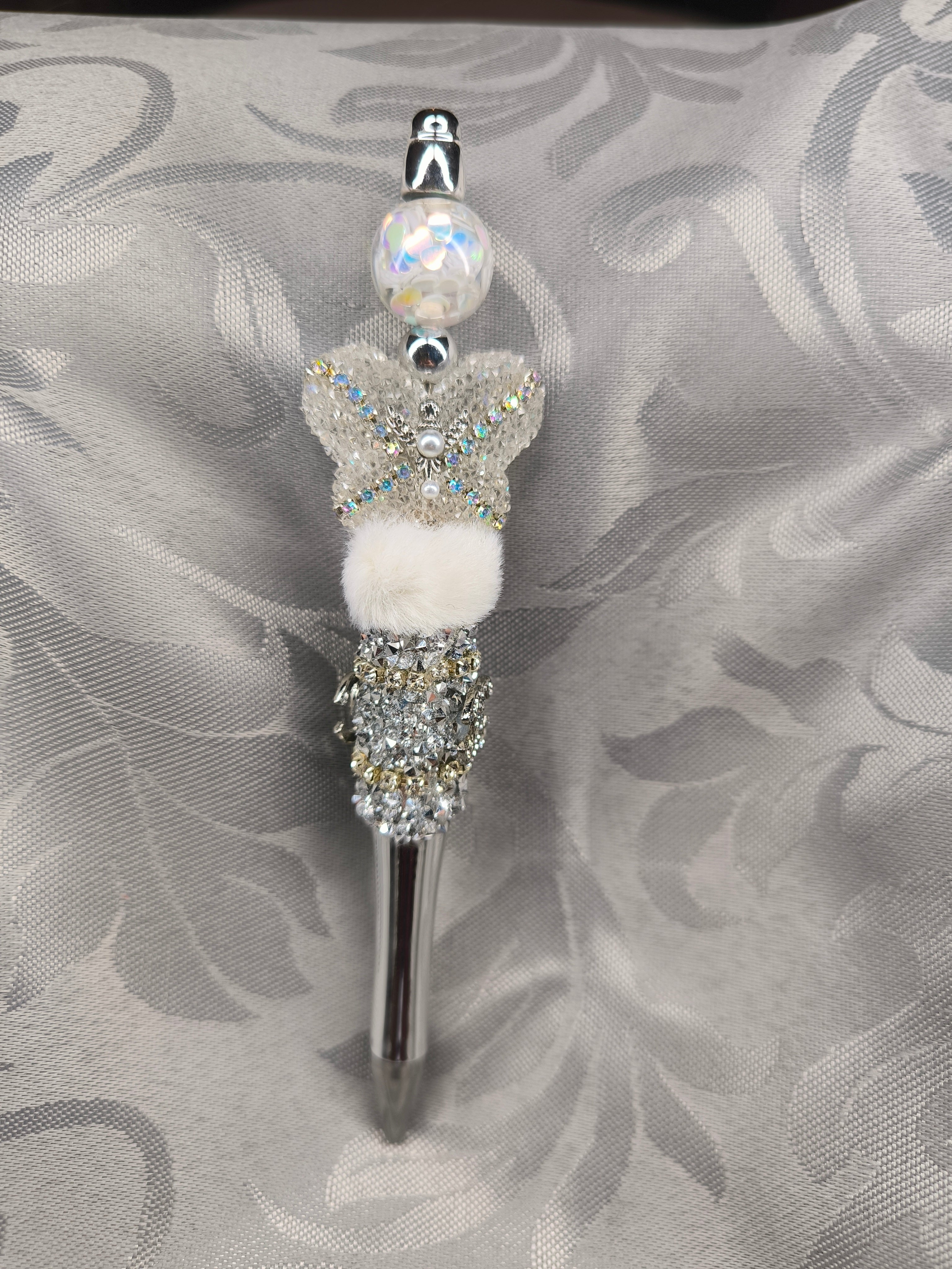 Stylo artisanal perles & strass – Inspiration chic fait main | Les Créas de Steffy