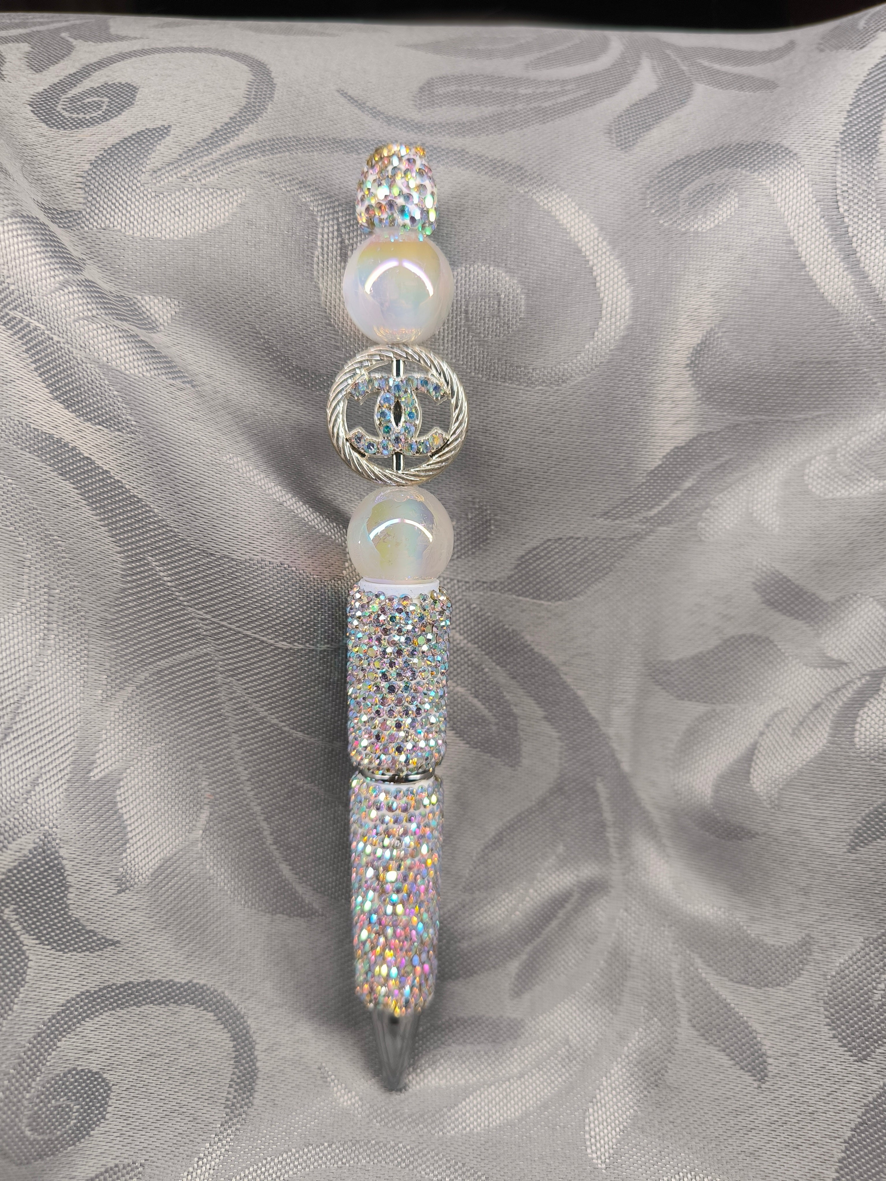 Stylo artisanal perles & strass – Inspiration chic fait main | Les Créas de Steffy