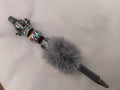 Stylo Fait Main - Perles Acrylique, Acier & Pompom