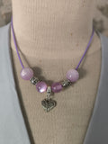 Collier artisanal perles & pendentif romantique – Fait main en France | Les Créas de Steffy
