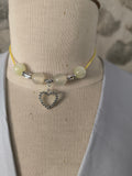 Collier ras de cou artisanal perles & pendentif – Fait main en France | Les Créas de Steffy