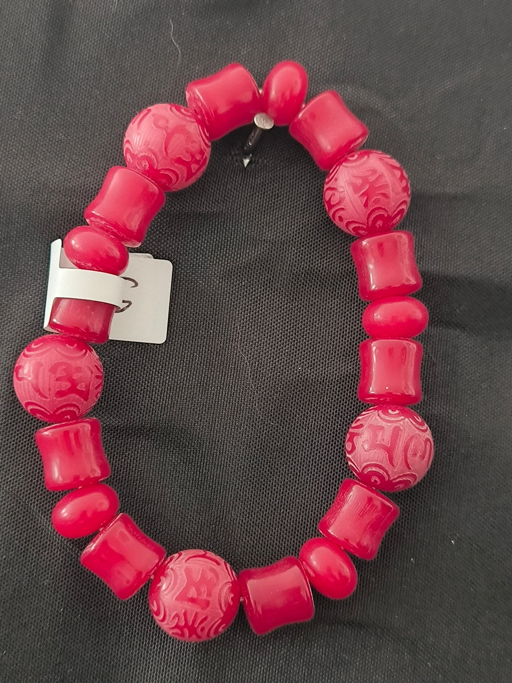 Bracelet en Perles Bodhi Rouge – Porte-Bonheur Fait Main en France