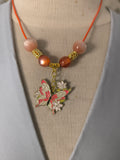 Collier artisanal perles & pendentif minimaliste – Fait main en France | Les Créas de Steffy