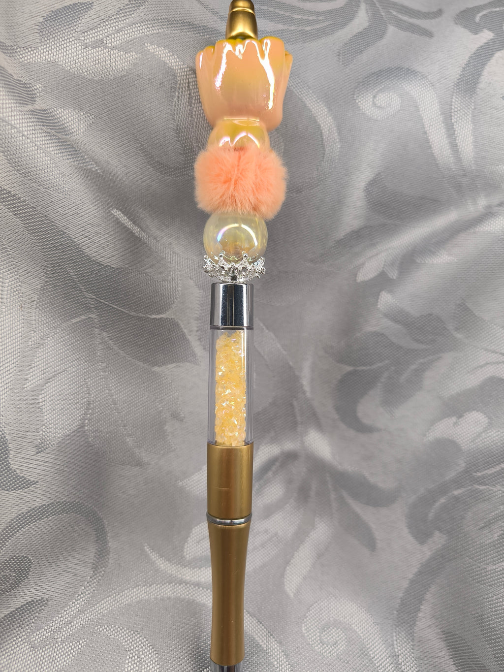 Stylo Groot Fait Main - Perles Acrylique & Pompom Marvel