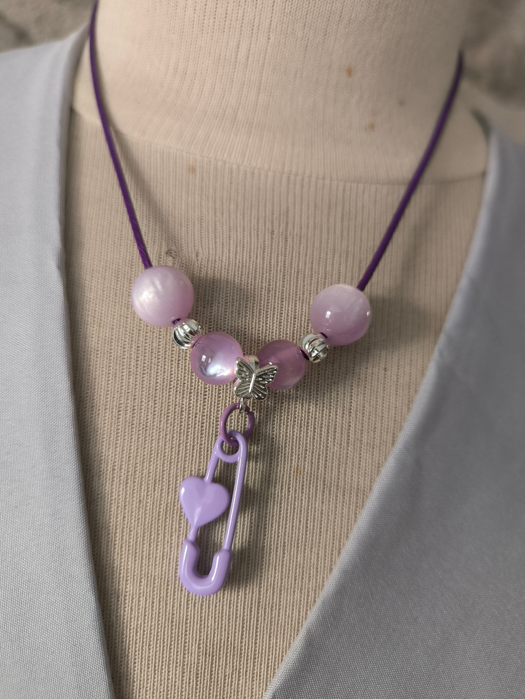 Collier artisanal perles & pendentif délicat – Féminin & fait main | Les Créas de Steffy