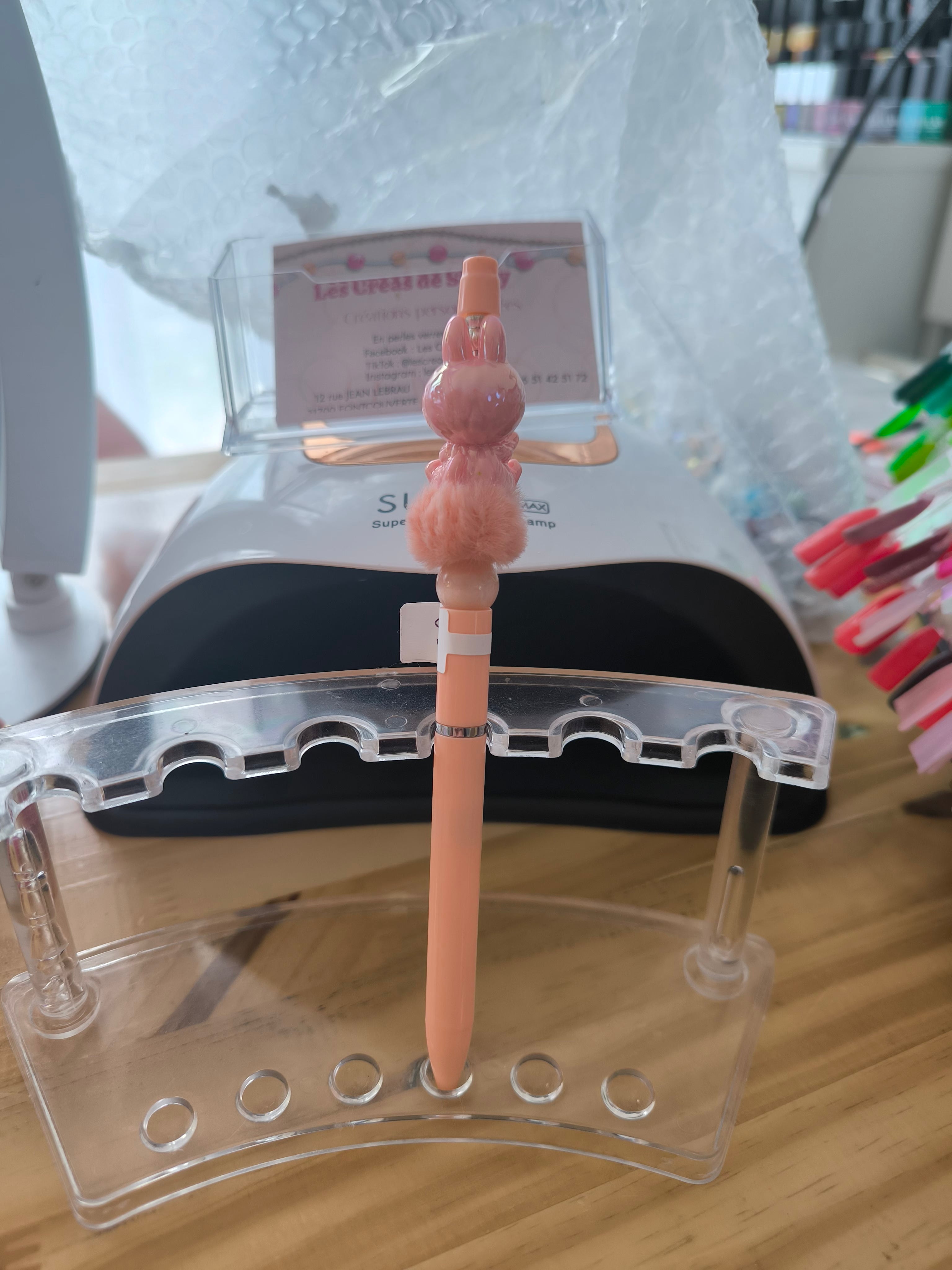 Stylo Labubu Fait Main – Déco Perles & Personnage Kawaii | Les Créas de Steffy