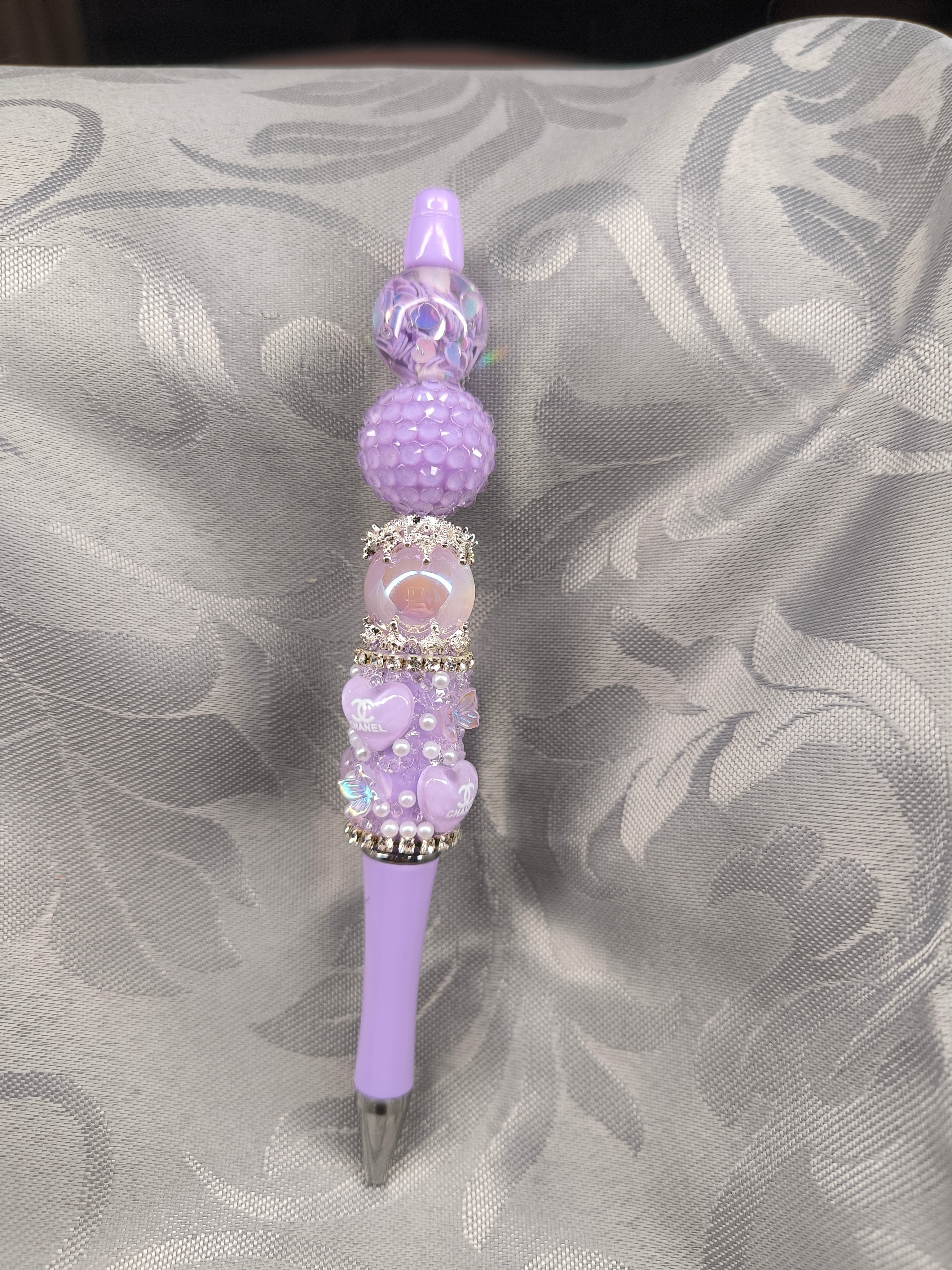 Stylo artisanal perles & strass – Inspiration chic fait main | Les Créas de Steffy