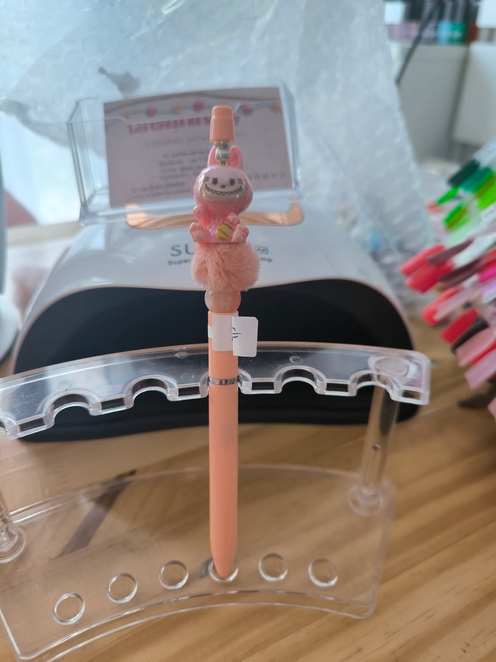 Stylo Labubu Fait Main – Déco Perles & Personnage Kawaii | Les Créas de Steffy