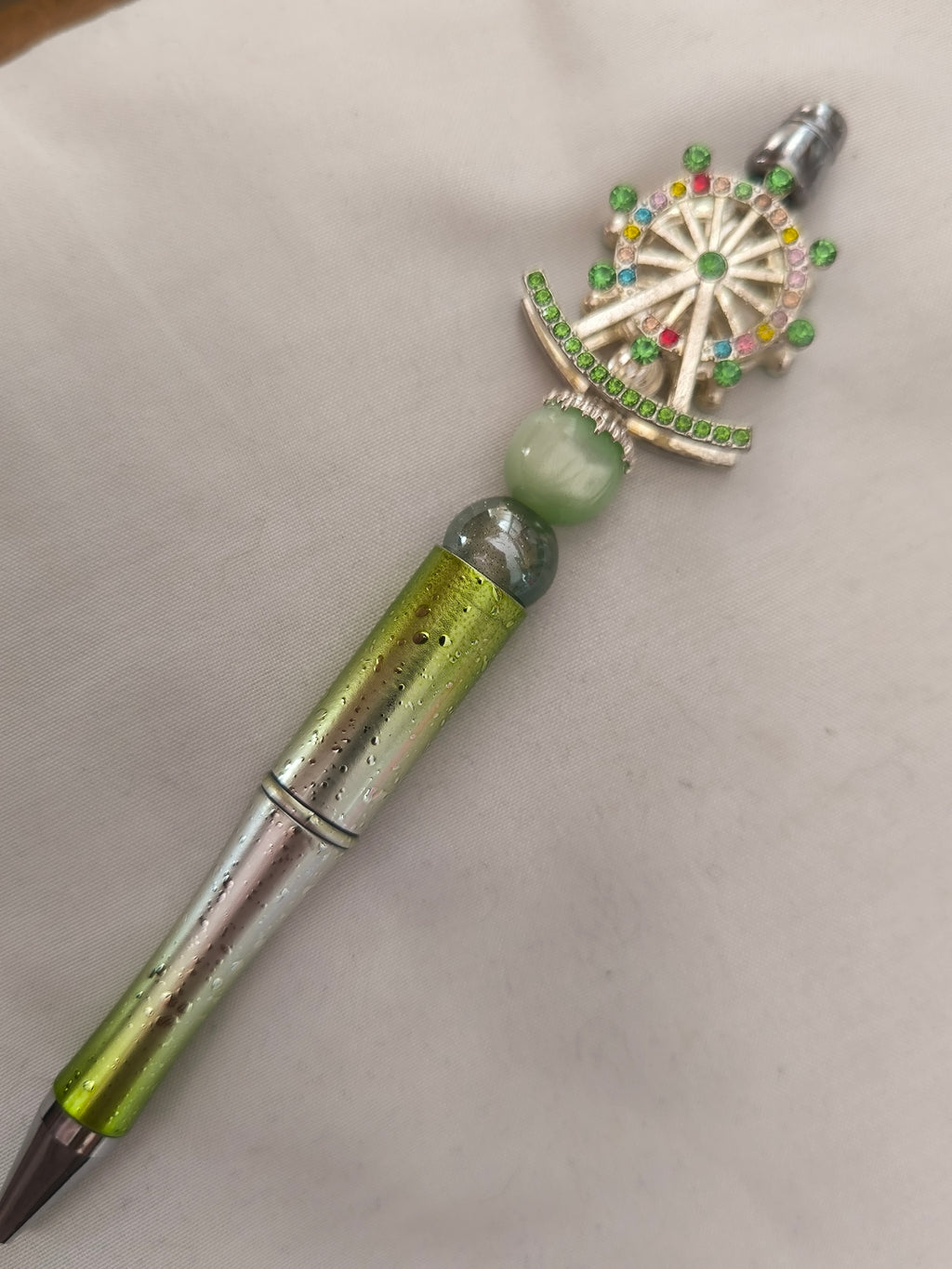 Stylo Fait Main Déco Manège - Perles Acrylique & Strass